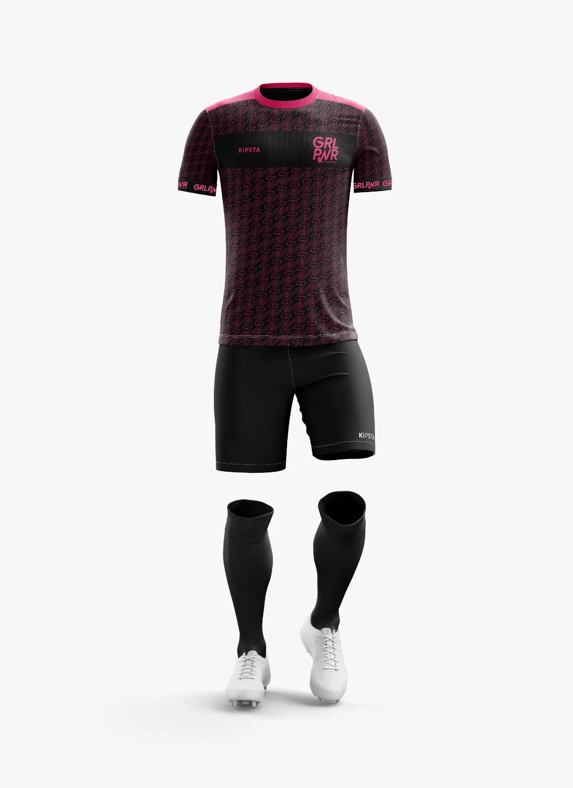 GRLPWR voetbalshirt (zwart)