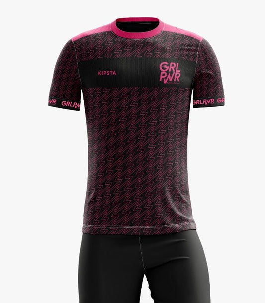 GRLPWR voetbalshirt (zwart)